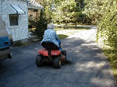 Julia (Judy) Dorrough; house Ohio Trips Medway Lawnmower; Our House;